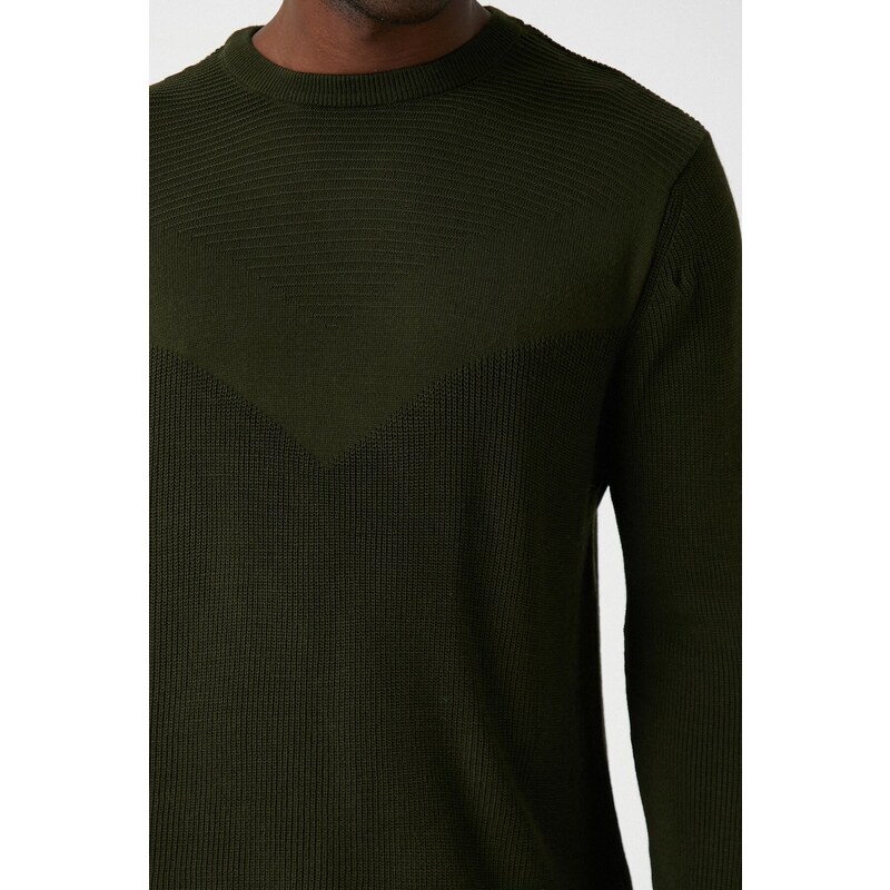 Koton Men's Khaki Sweater