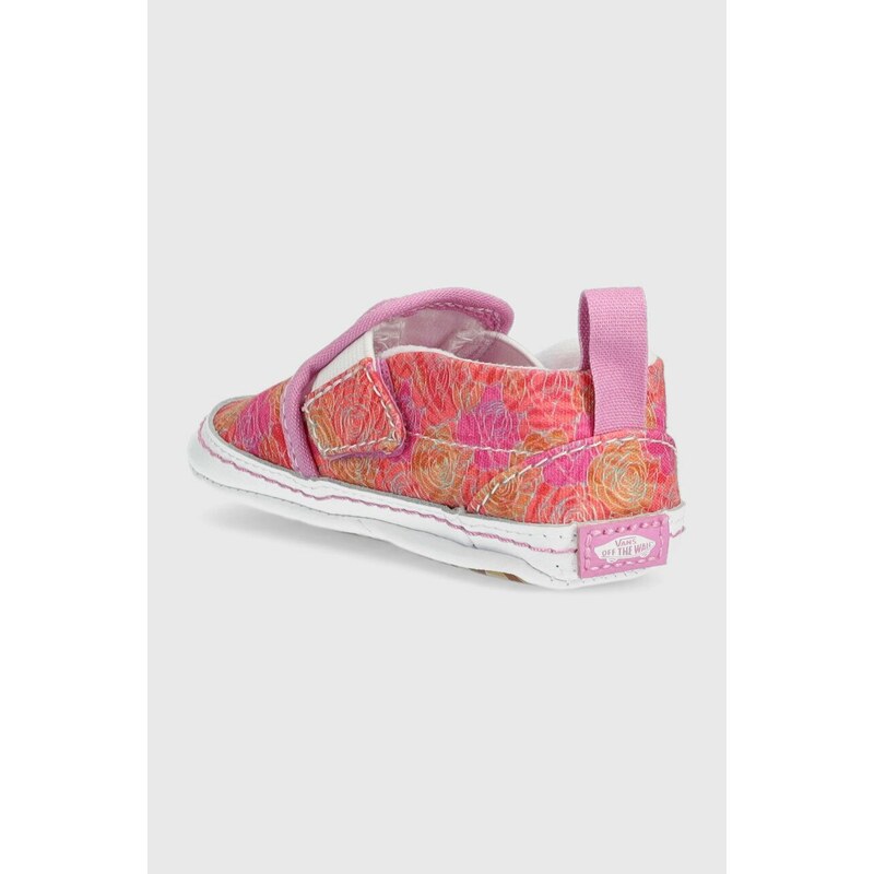 Dětské boty Vans IN Slip On V Crib ROSE MPINK růžová barva