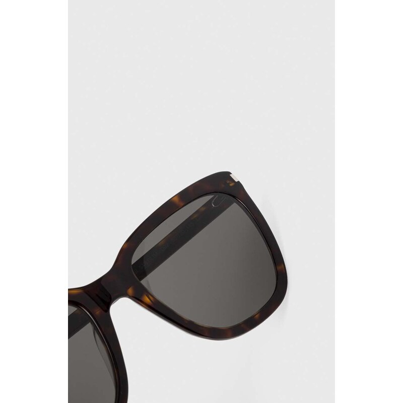 Brýle Saint Laurent dámské, hnědá barva