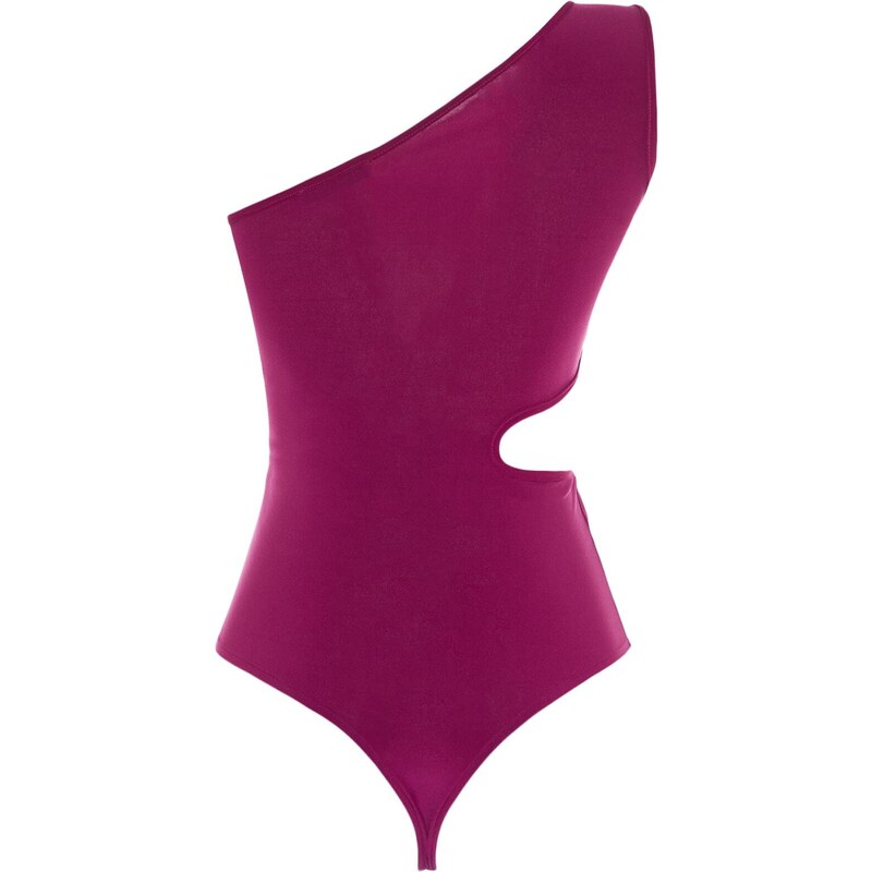 Trendyol Purple Knitted Window/Cut Out Detailed Body With Snap Snap