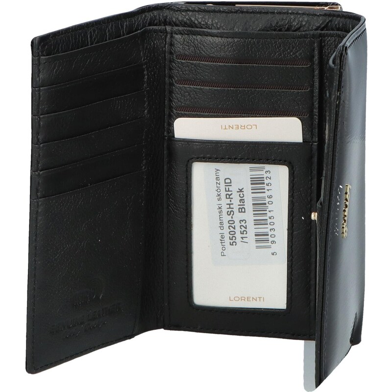 Lorenti Kožená dámská peněženka Aura, černá