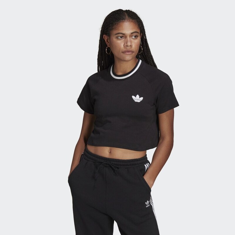 Adidas Tričko Crop Top Rib