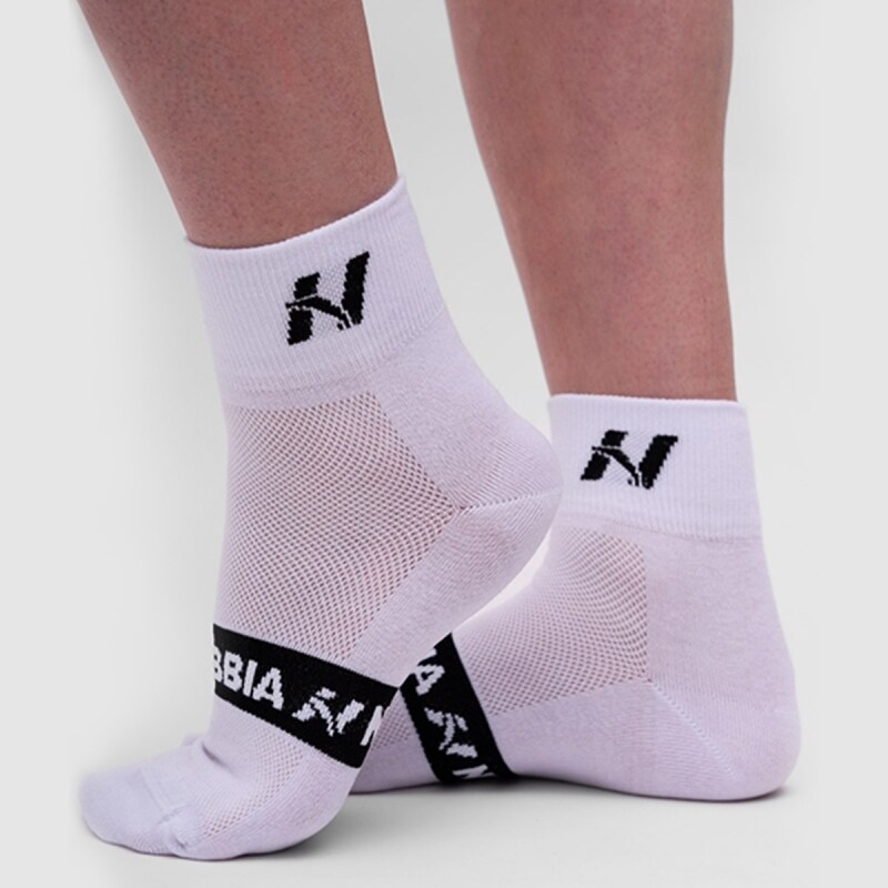 NEBBIA - Sportovní ponožky střední délka UNISEX 128 (white) - GLAMI.cz