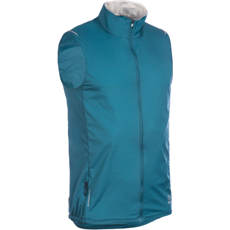 EVADICT Pánská větruodolná vesta na trailový běh modrá