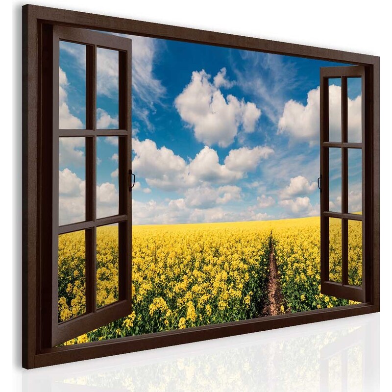 Malvis 3D obraz jarní okno