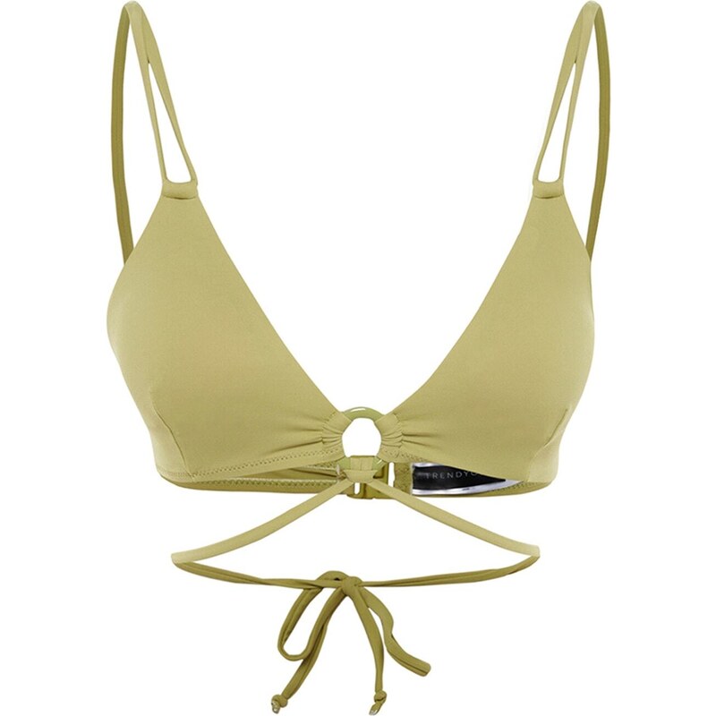 Trendyol Green Triangle Příslušenství Bikiny Top