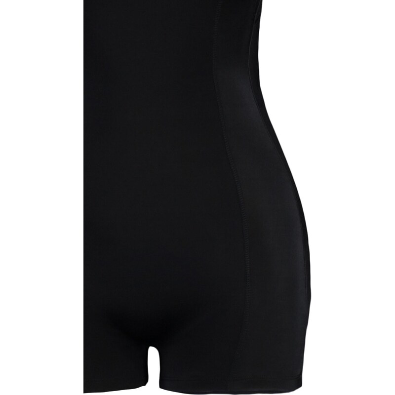 Trendyol Black V-Neck Swim Shorts