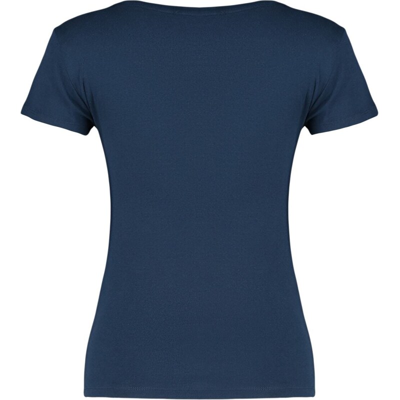 Trendyol Navy Blue 100% Cotton Fitted Basic Crew Neck Knitted T-Shirt