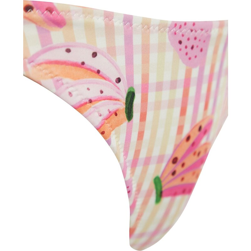 Trendyol Fruit Patterned Tie High Leg Bikini Bottoms