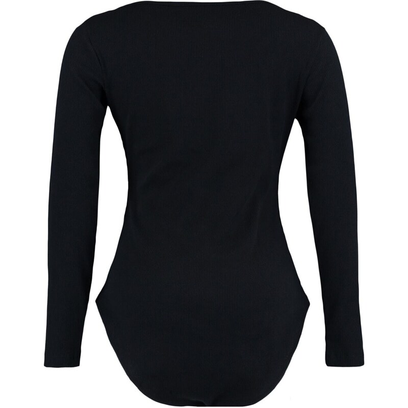 Trendyol Curve Black Cut Out Detailed Knitted Body with Snap fastener