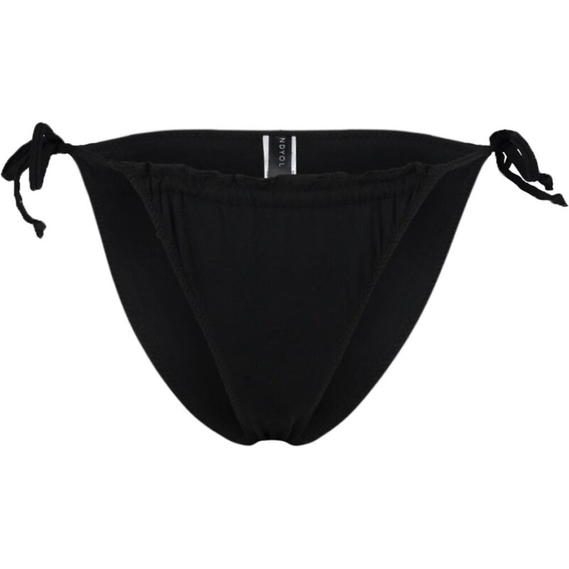 Trendyol Black Tie-Up High Leg Bikini Bottom