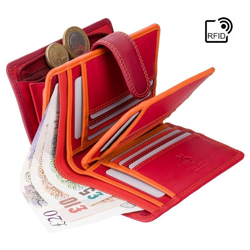 Značková dámská kožená peněženka - Visconti (GDPN273)