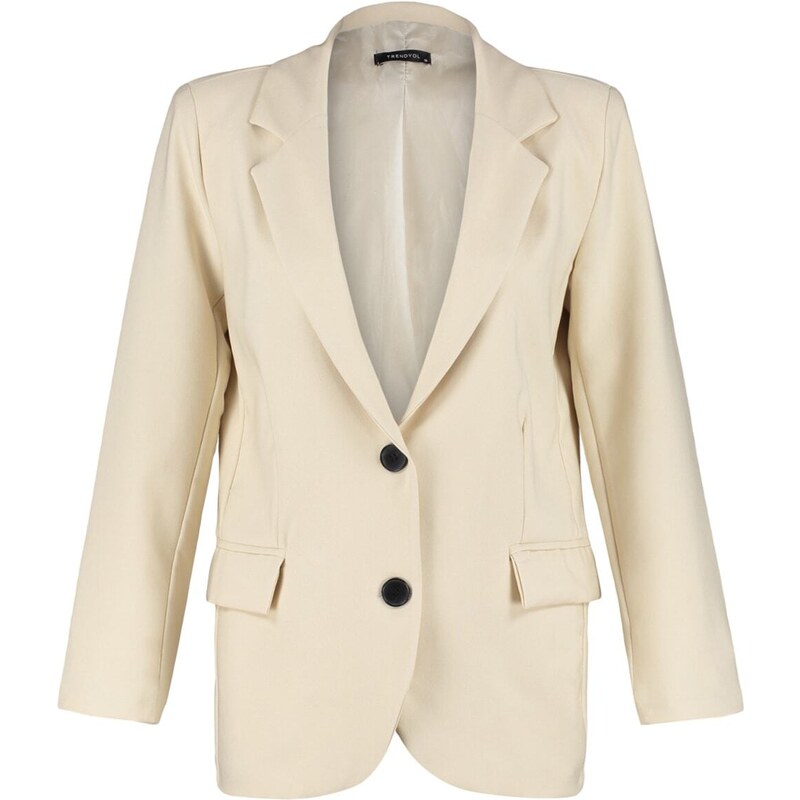 Trendyol Stone Regular Lined Woven Blazer Jacket