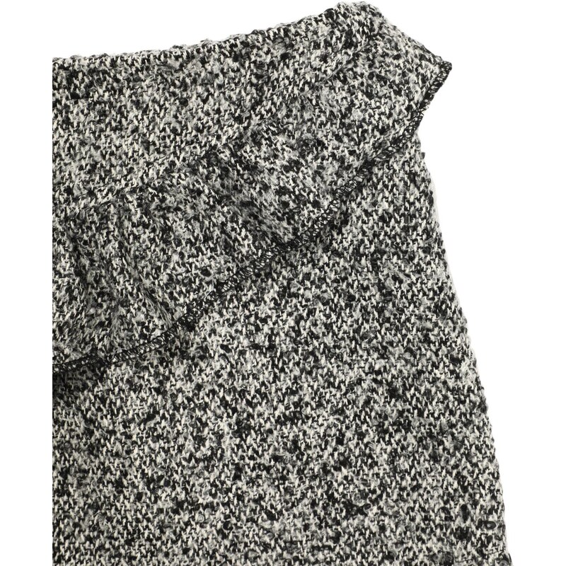 Trendyol Gray Flywheel Detailed Girl Knitted Skirt