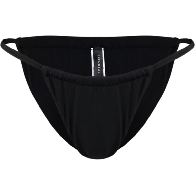 Trendyol Black Tunnel High Leg Bikini Bottom