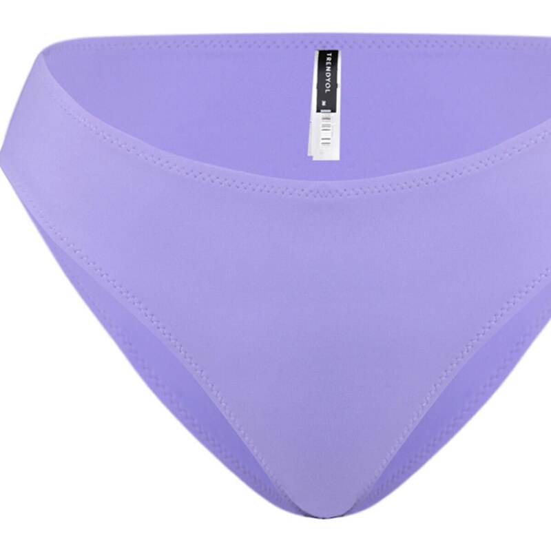Trendyol Lilac V-Cut Bikiny Bottom s pravidelnými nohavicemi