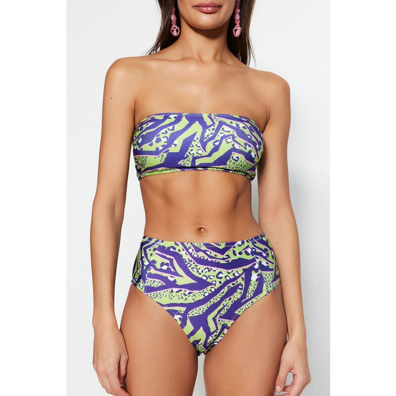 Bikini set Trendyol TBESS22BT0018/Blue-Multicolor