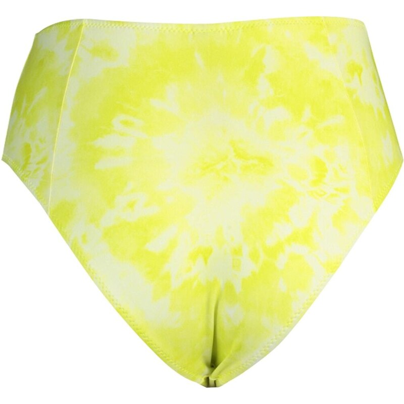 Trendyol Yellow Batik Patterned High Waist Bikini Bottoms