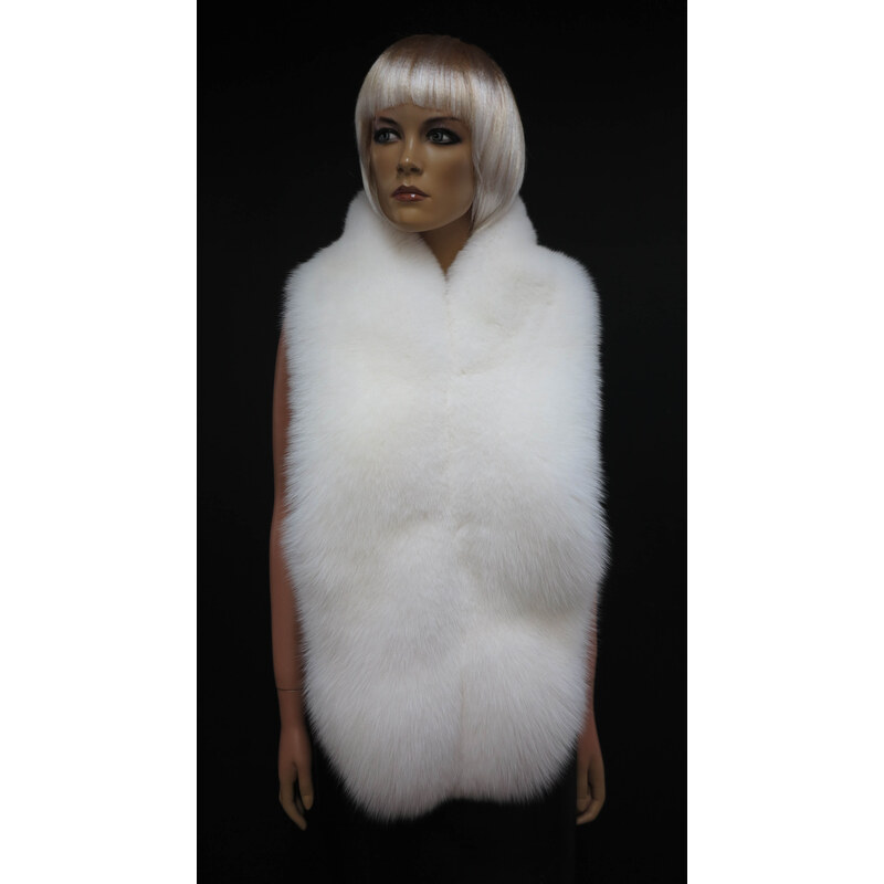 Špongr Kožešinová štola z polární lišky ST207 Off - White 113383523