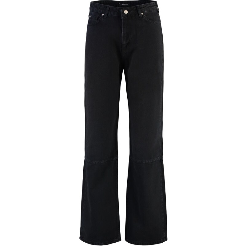Trendyol Jeans - Schwarz - Široké nohavice