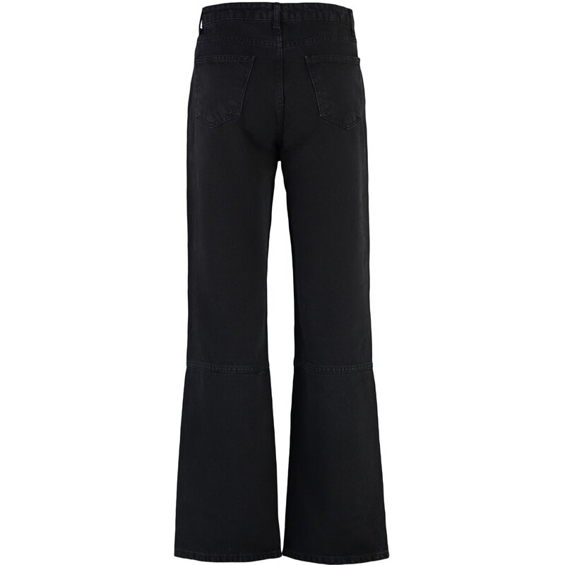 Trendyol Jeans - Schwarz - Široké nohavice