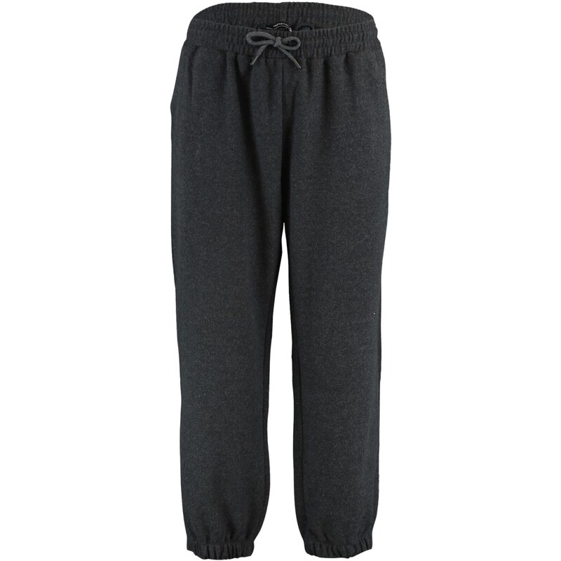 Pletené tepláky Trendyol Curve Anthracite Thin Jogger