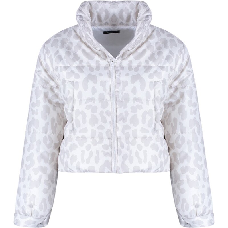 Dámská bunda Trendyol White leopard