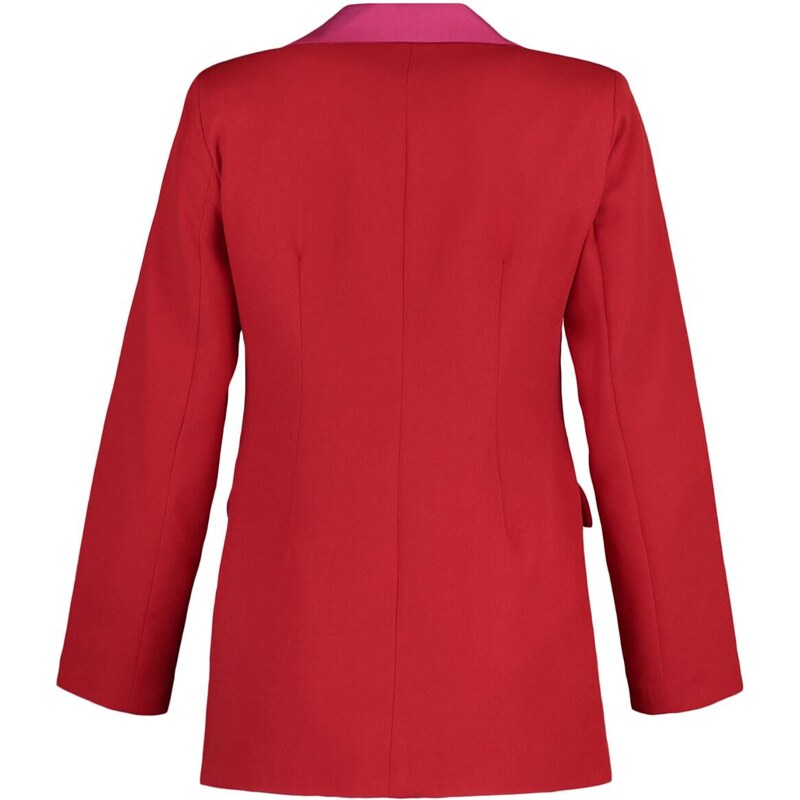 Trendyol Red Two Color Lined Blazer Woven Jacket