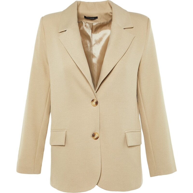 Trendyol Mink Regular Lined Woven Blazer Jacket