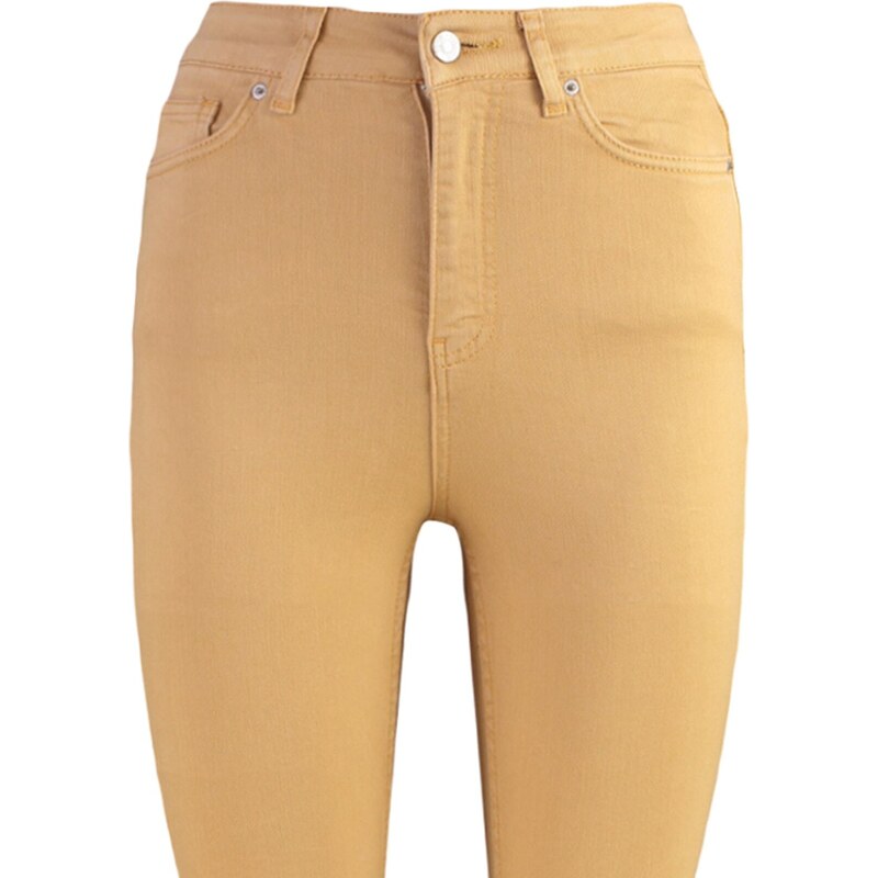 Trendyol Velbloudí úzké džíny s vysokým pasem
