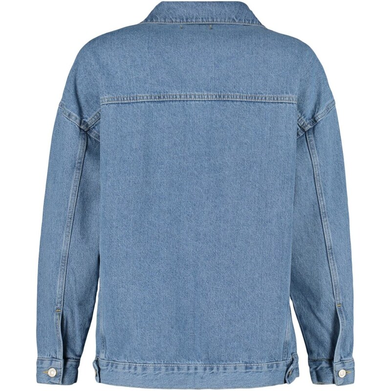 Trendyol Blue Oversize Trucker Denim Jacket