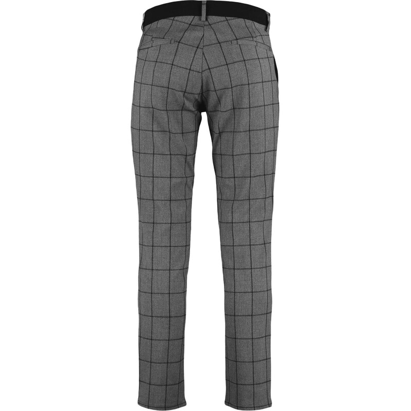 Trendyol Anthracite Men's Slim Fit Chino Pockets Plaid Trousers