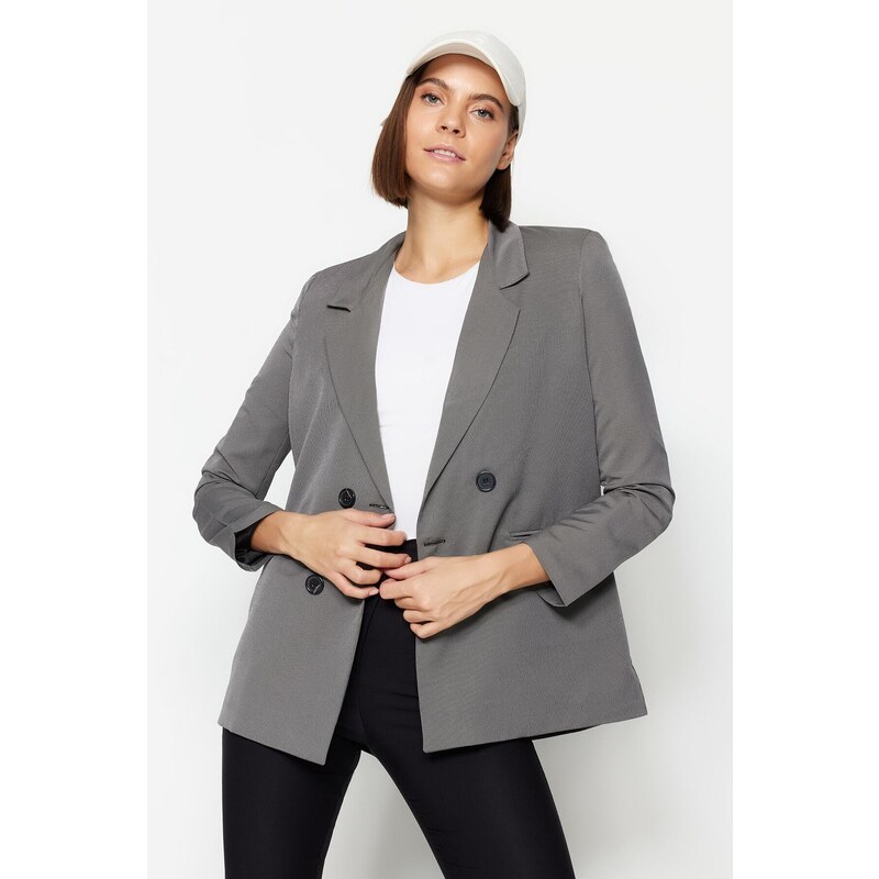 Women's blazer Trendyol Gray