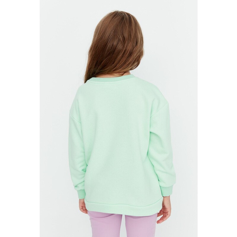 Trendyol Sweatshirt - Green - Regular fit