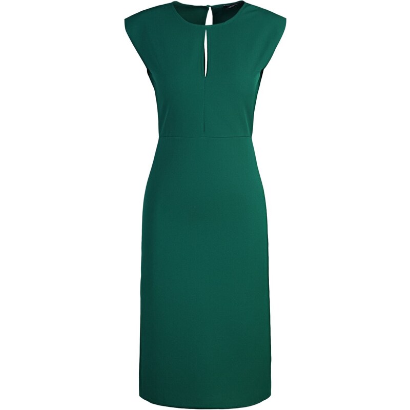 Trendyol zelený límec Detailní pas tkané tkané šaty