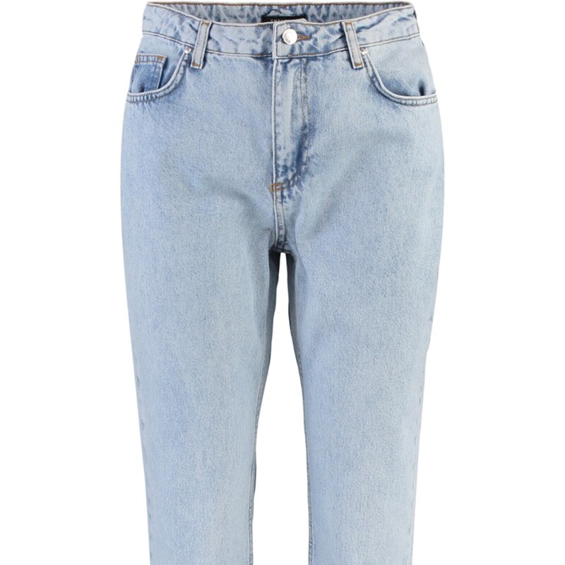 Trendyol Blue High Waist Straight Jeans