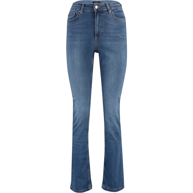 Trendyol Blue Shaping Effect Bootcut Jeans s vysokým pasem