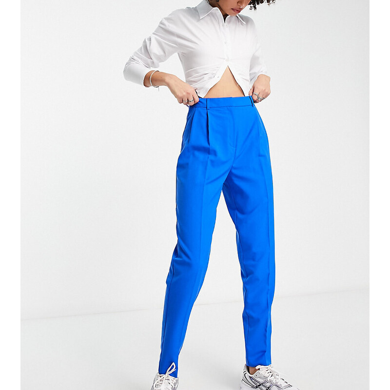 ASOS DESIGN Tall smart tapered trouser in blue