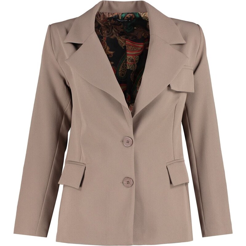 Trendyol Mink Woven Lined Blazer Jacket