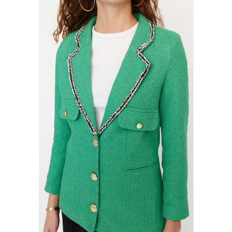 Trendyol Green Woven Tasseled Jacket