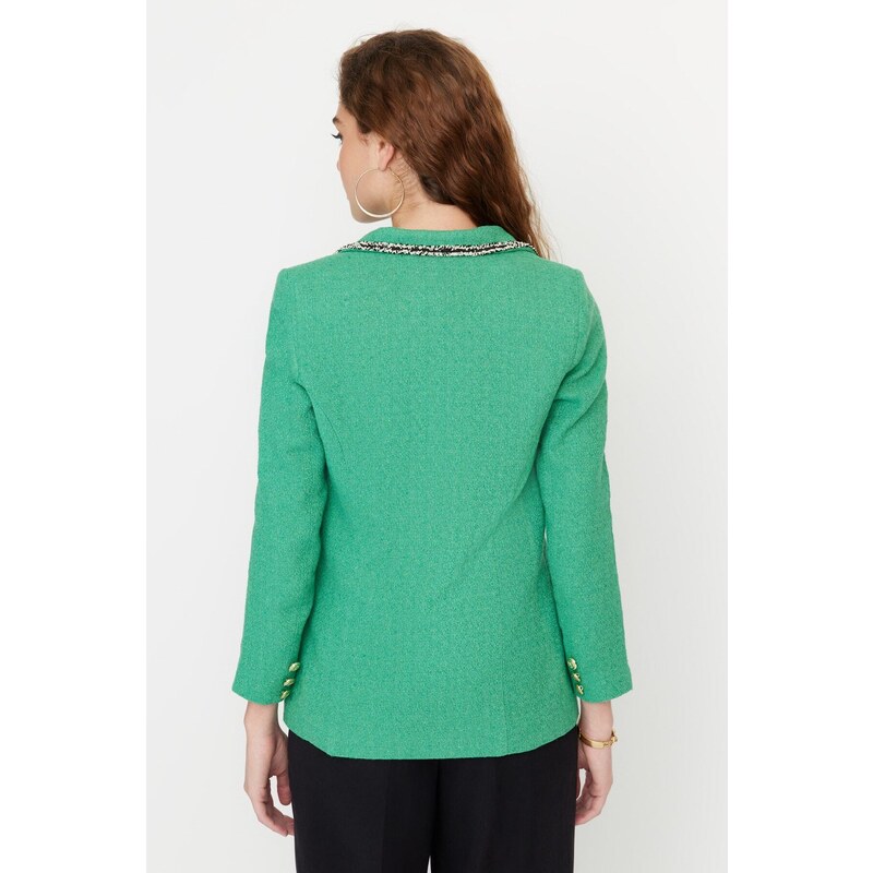 Trendyol Green Woven Tasseled Jacket