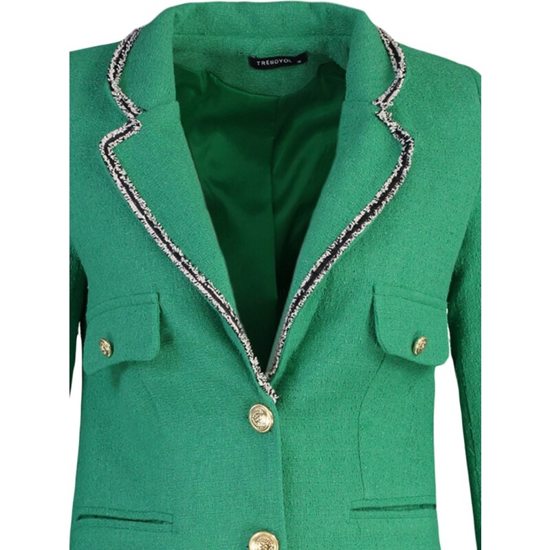 Trendyol Green Woven Tasseled Jacket