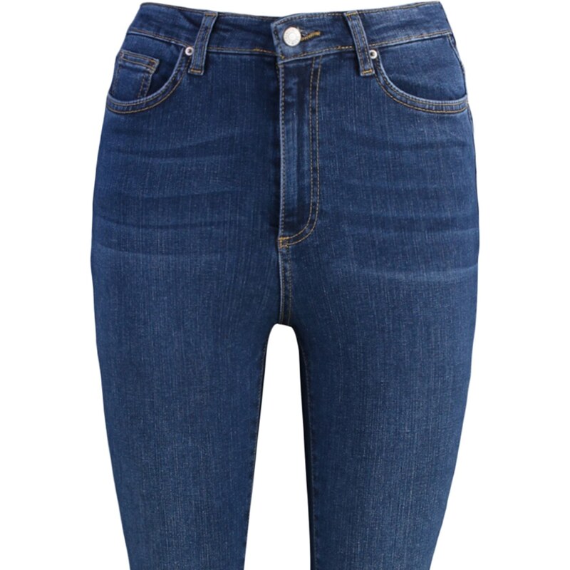 Trendyol tmavě modrý tvarující efekt s vysokým pasem úzké džíny
