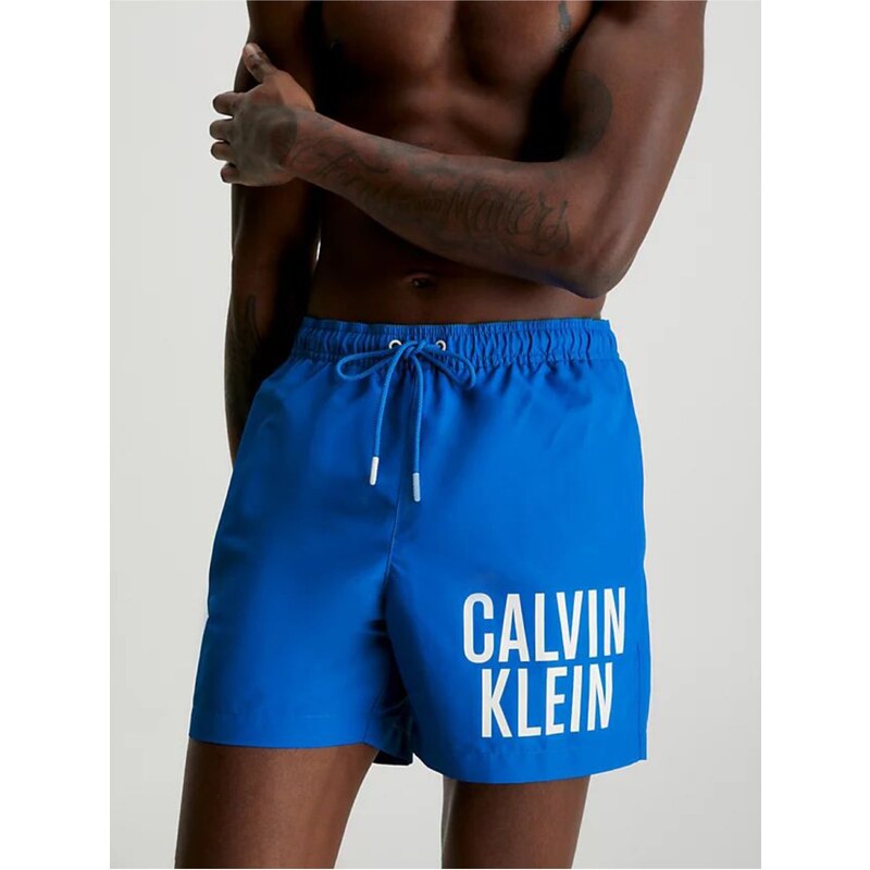 Modré pánské plavky Calvin Klein Underwear - Pánské