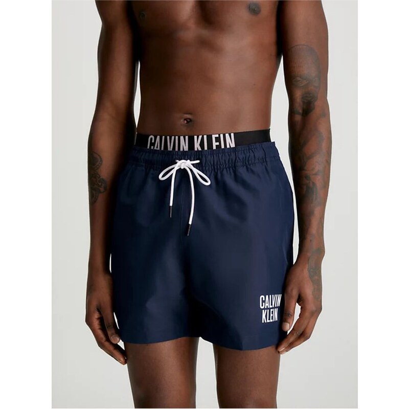 Tmavě modré pánské plavky Calvin Klein Underwear - Pánské