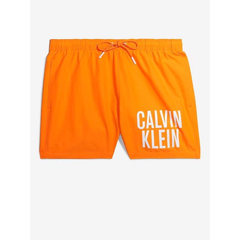 Oranžové pánské plavky Calvin Klein Underwear - Pánské