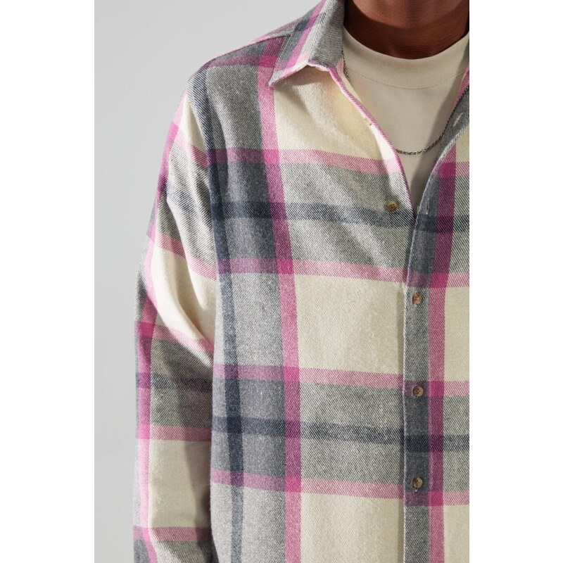 Trendyol Lilac Regular Fit Lumberjack Plaid Shirt