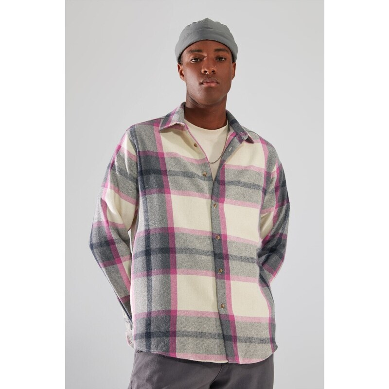 Trendyol Lilac Regular Fit Lumberjack Plaid Shirt