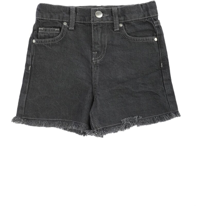 Trendyol Gray Regular Fit Girls Denim Shorts & Bermuda