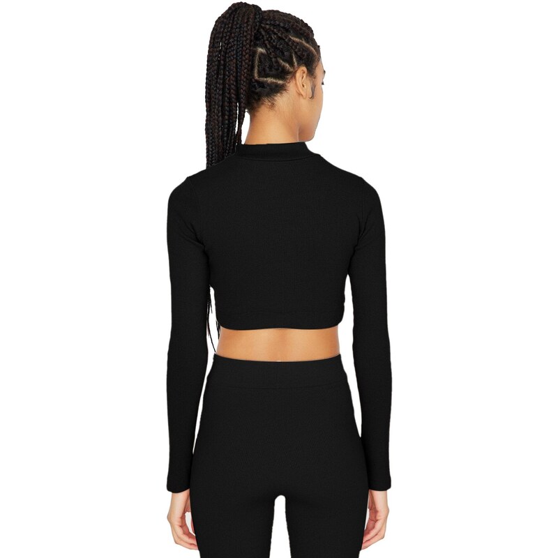 Dámský top Trendyol TWOAW22BZ0274/Black